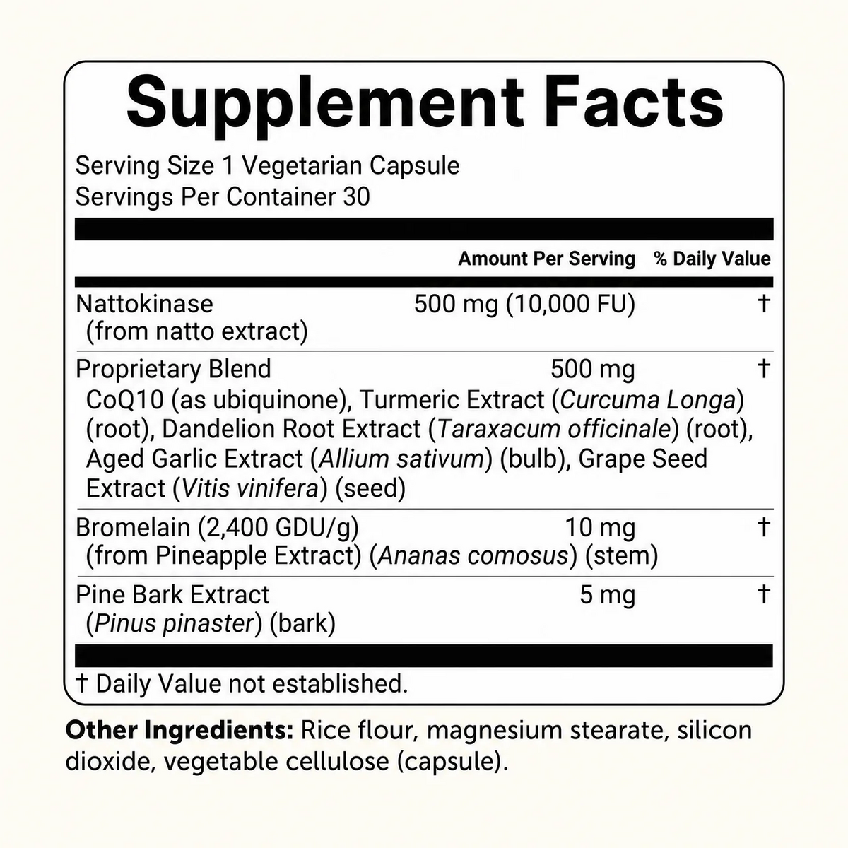 Max Potency Nattokinase 10,000 FU — Circulation Support