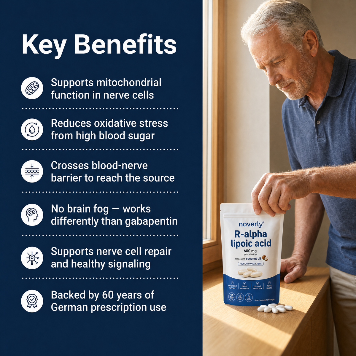 Max Potency R-Alpha Lipoic Acid — Nerve Support