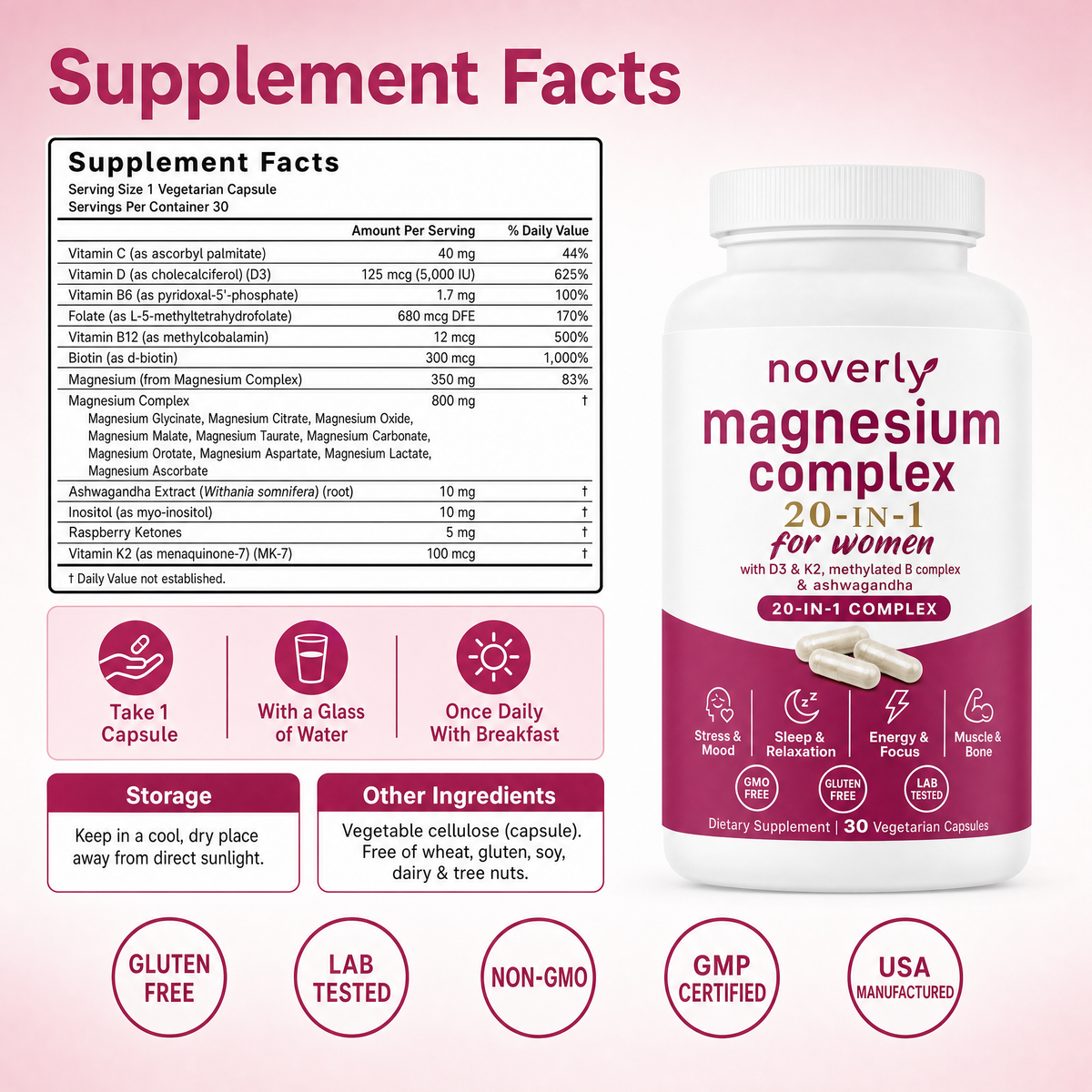 Max Potency Magnesium Complex — All 10 Forms for Women